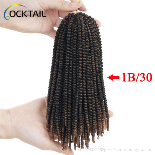 spring twist crochet braid hair ,color 18 inch kenya  braid color no 33